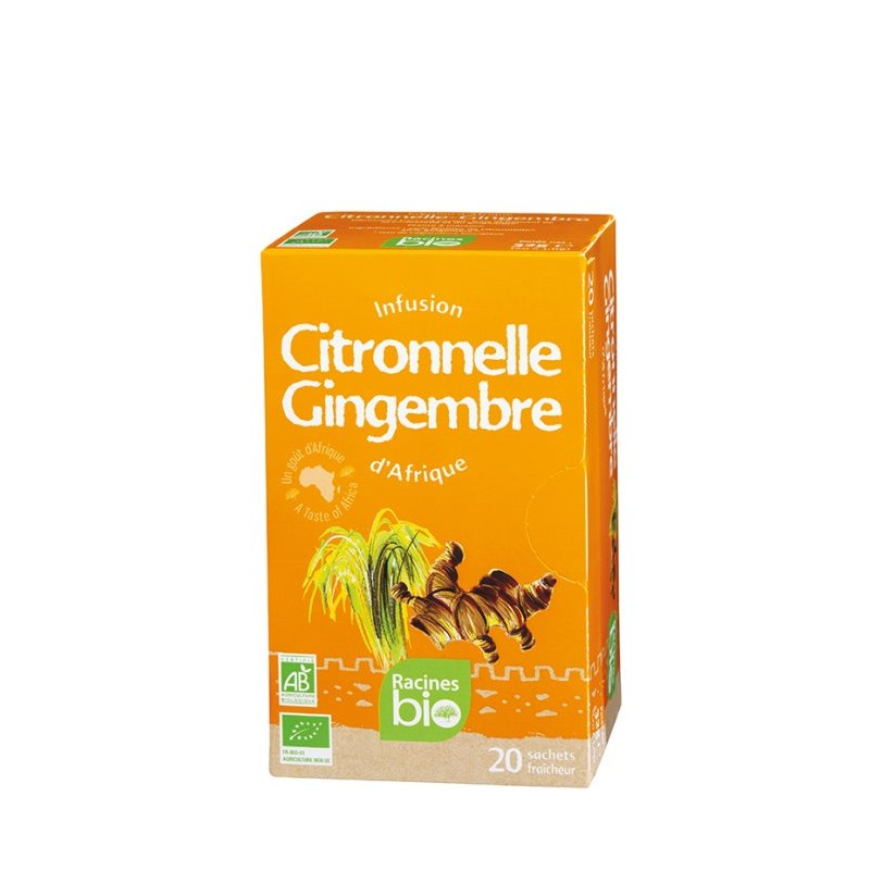Infusion d'Afrique citronnelle gingembre 20 sachets- 32gr *